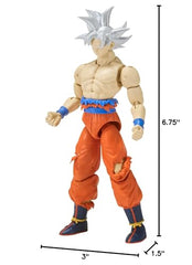 Packaging and collectible display for Dragon Stars Ultra Instinct Goku Series 7.