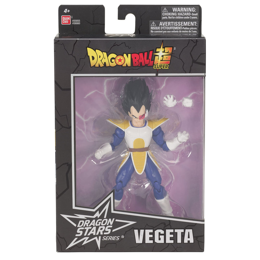Dragon Stars Vegeta wearing a red scouter, iconic Dragon Ball Kai look
