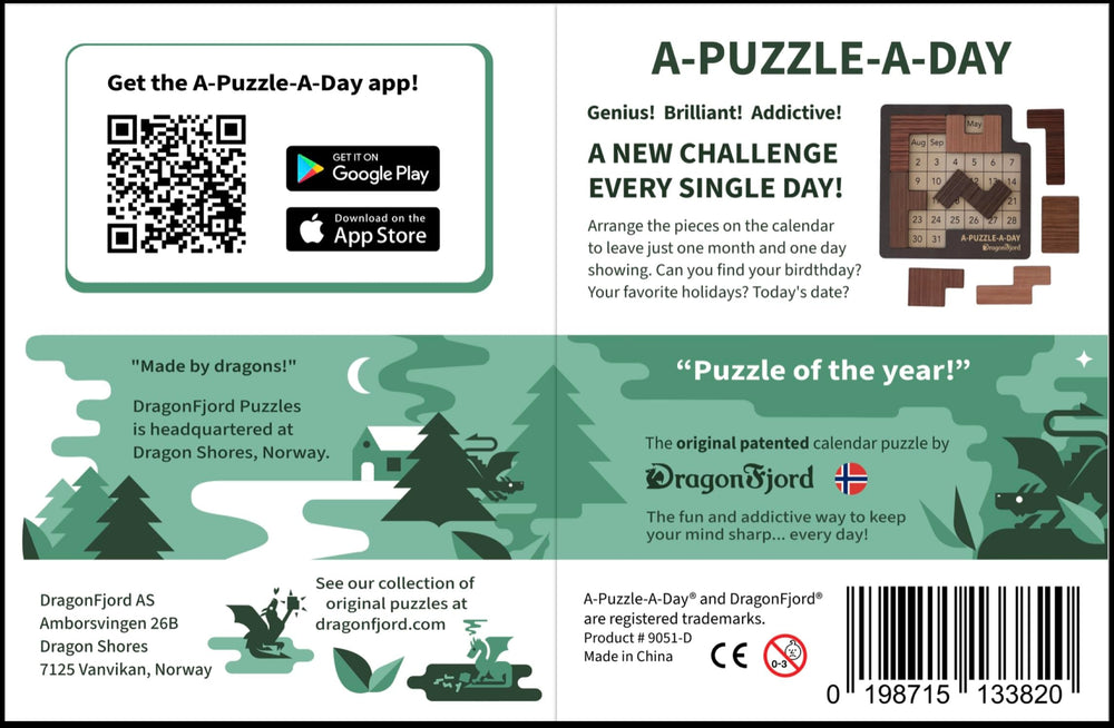 DragonFjord A-Puzzle-A-Day Deluxe in use during daily routine for mental stimulation.