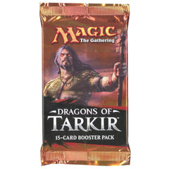 Wizards of the Coast Dragons of Tarkir booster pack cover—discover potential legendary cards