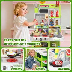 DRAMATION Kids Kitchen Playset includes accessories to elevate play
