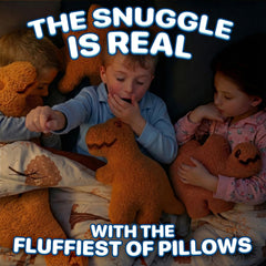 Drambeenie kids-friendly dinosaur pillow ready for playtime and cozy naps