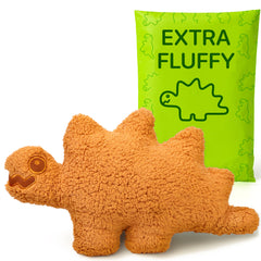 Drambeenie Stego Sammy nugget pillow front view shows plush cuddle texture