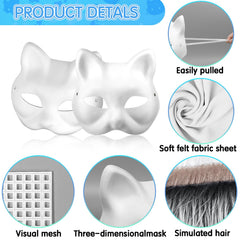 Draupnir Therian mask set includes fur pieces for textured, tactile details.