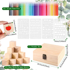 Draupnir wooden block 1.37 inch for easy handling and craft painting.