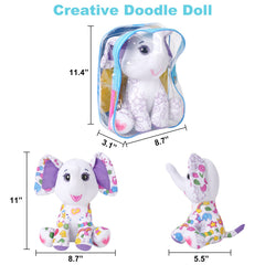 DRAWMYTOY elephant plush after wash ready for new color ideas