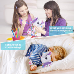 DRAWMYTOY coloring plush storage bag keeps supplies tidy