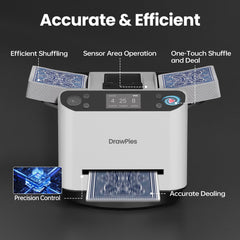 DrawPies remote card calling system facilitates smooth multi-player game rhythms.
