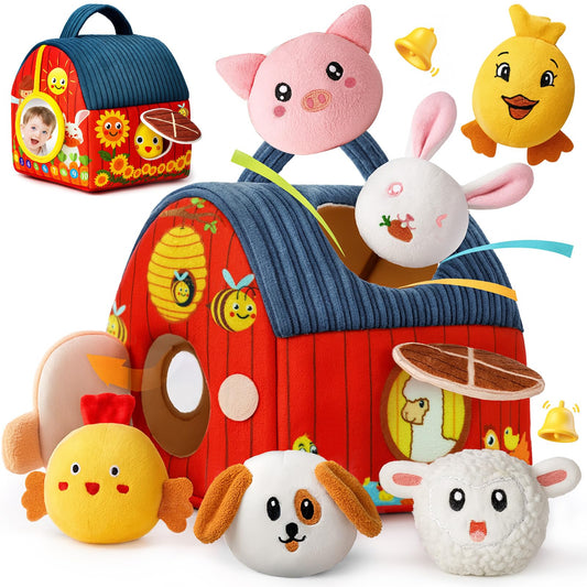 Dr.BeTree Barn front view inviting early exploration and pretend play