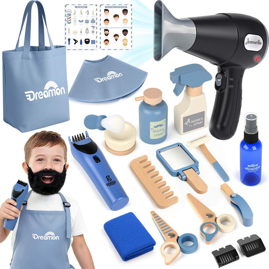 Dreamon wearable beard for realistic pretend grooming and imaginative play.