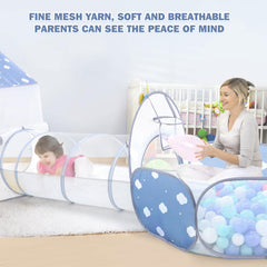 Dreamon durable polyester play tent with sturdy structure for climbing and crawling.
