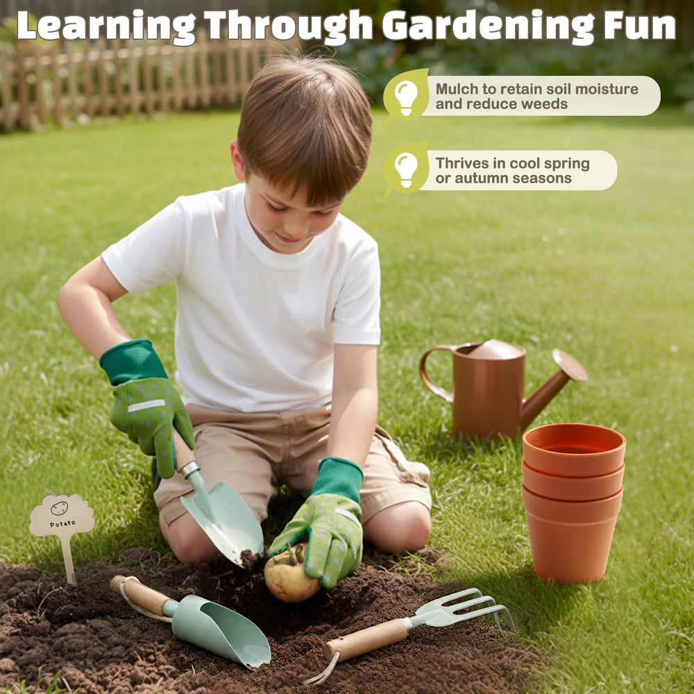 Dreamon Gardening Set transplanter—ergonomic tool for careful seedling transfers.