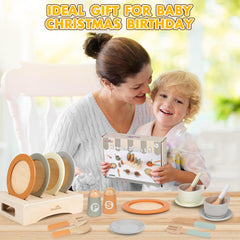 Dreamon gift-ready wooden kitchen toy for kids' imaginative play