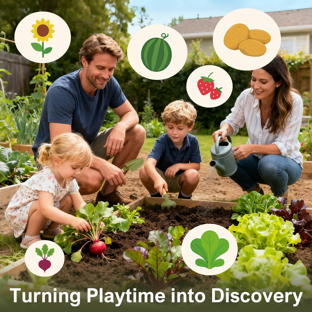Dreamon kids garden play in the yard promotes hands-on exploration.