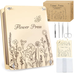 Dreamon large flower press assembly showing two wooden plates for even flattening.