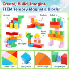 Dreamon six-color magnetic building blocks for creative designs and cooperative play.
