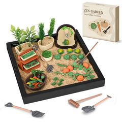 Dreamon Zen Sand Garden desk-setup shows a compact workspace oasis for focus