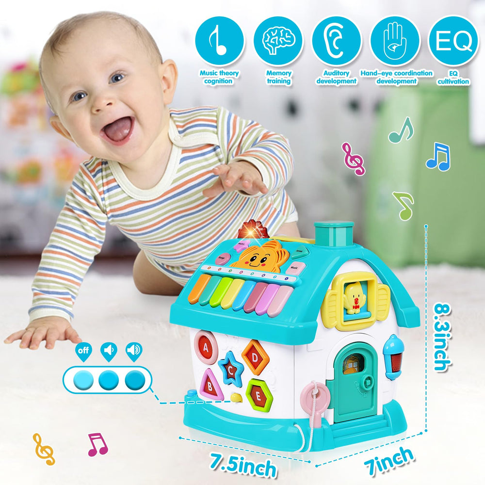 Dreampark 8-in-1 learning clock helps kids practice numbers and time concepts.