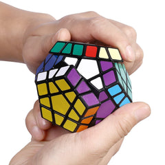 Dreampark Megaminx color stickers highlight vibrant, durable design.