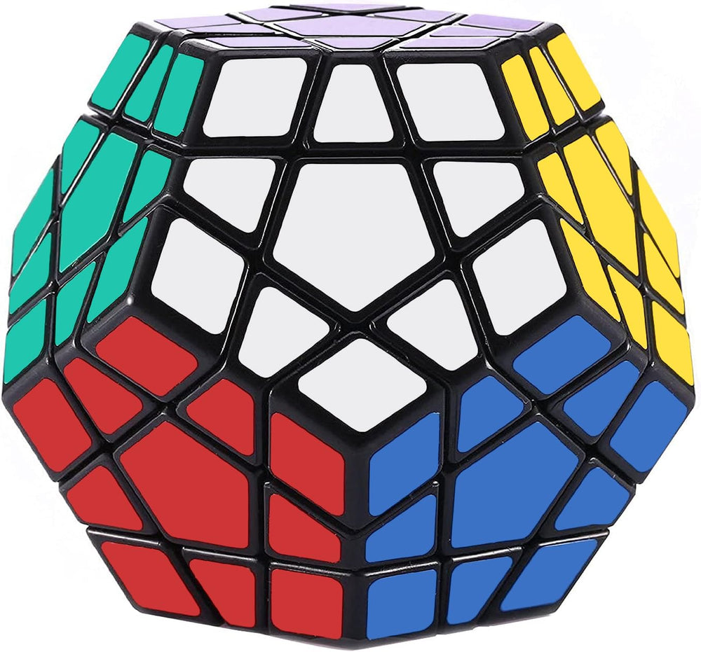 Dreampark Megaminx front view shows a compact, travel-friendly puzzle for on-the-go play.