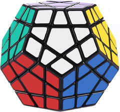 Dreampark Megaminx front view shows a compact, travel-friendly puzzle for on-the-go play.