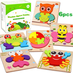 Dreampark wooden frog puzzle for toddlers enhancing fine motor skills