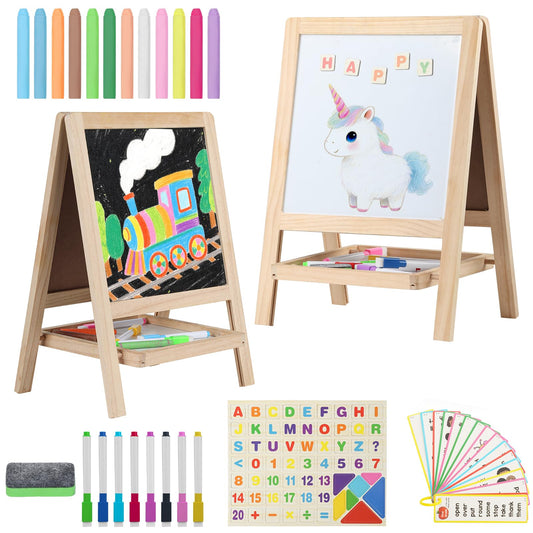 Dreamtailor table-top easel with double-sided painting board for kids' creativity and learning.