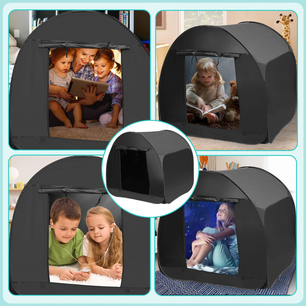 Dreamtrue sensory tent pop-up setup enables quick, mess-free setup for busy days.