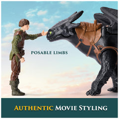 DreamWorks Dragons movable limbs enable dynamic poses and action-packed pretend battles