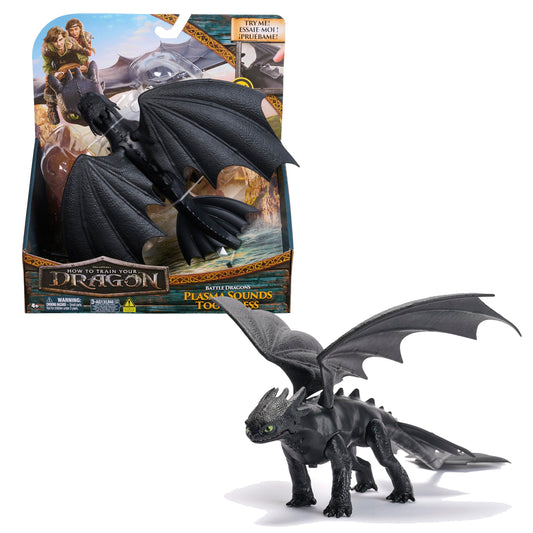 DreamWorks Night Fury front view for imaginative play and display.