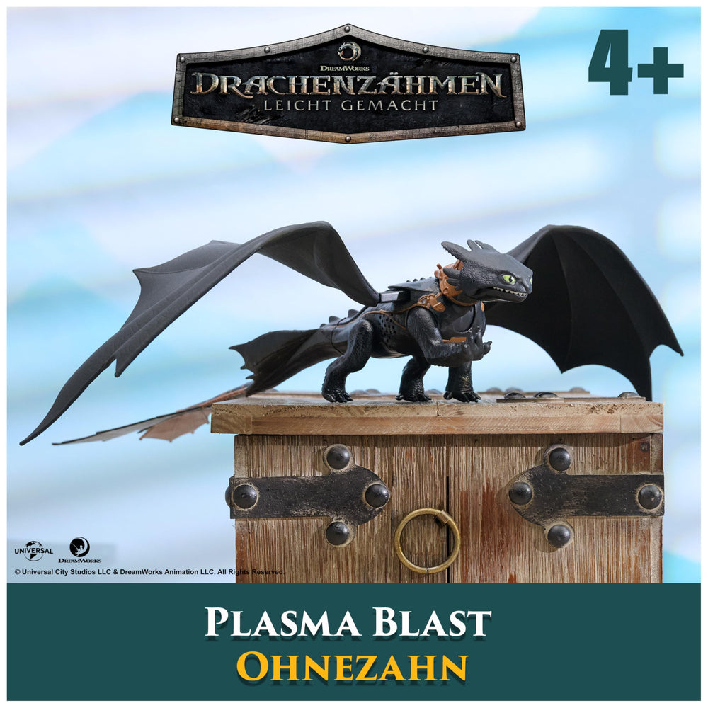 Toothless wings extend for dynamic pretend flight poses