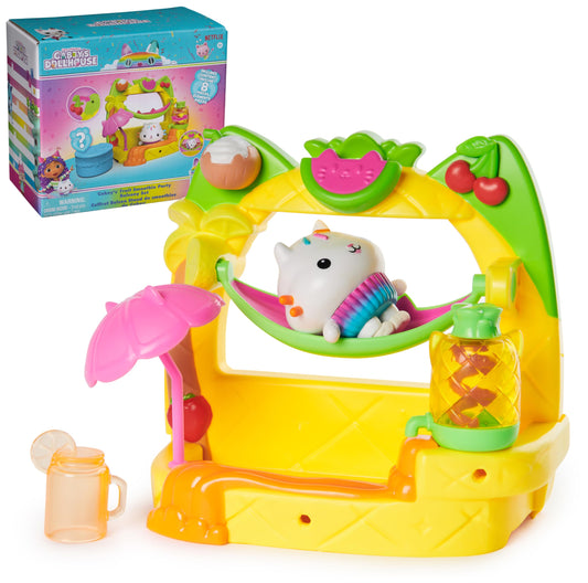 DreamWorks Gabby's Dollhouse balcony playset with Cakey Cat sparks imaginative pretend play