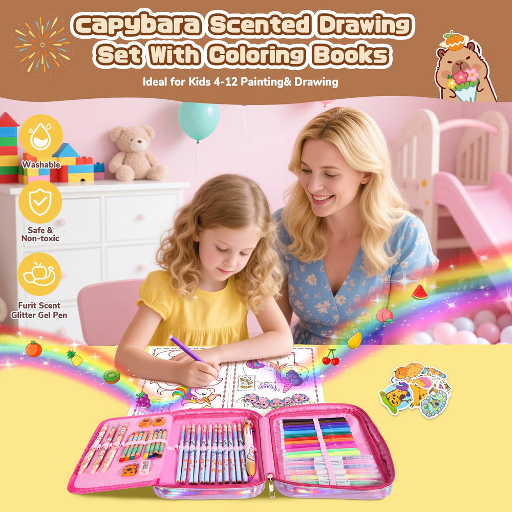 DreamyCandy Capybara double-ended markers offer versatile lines for outlines