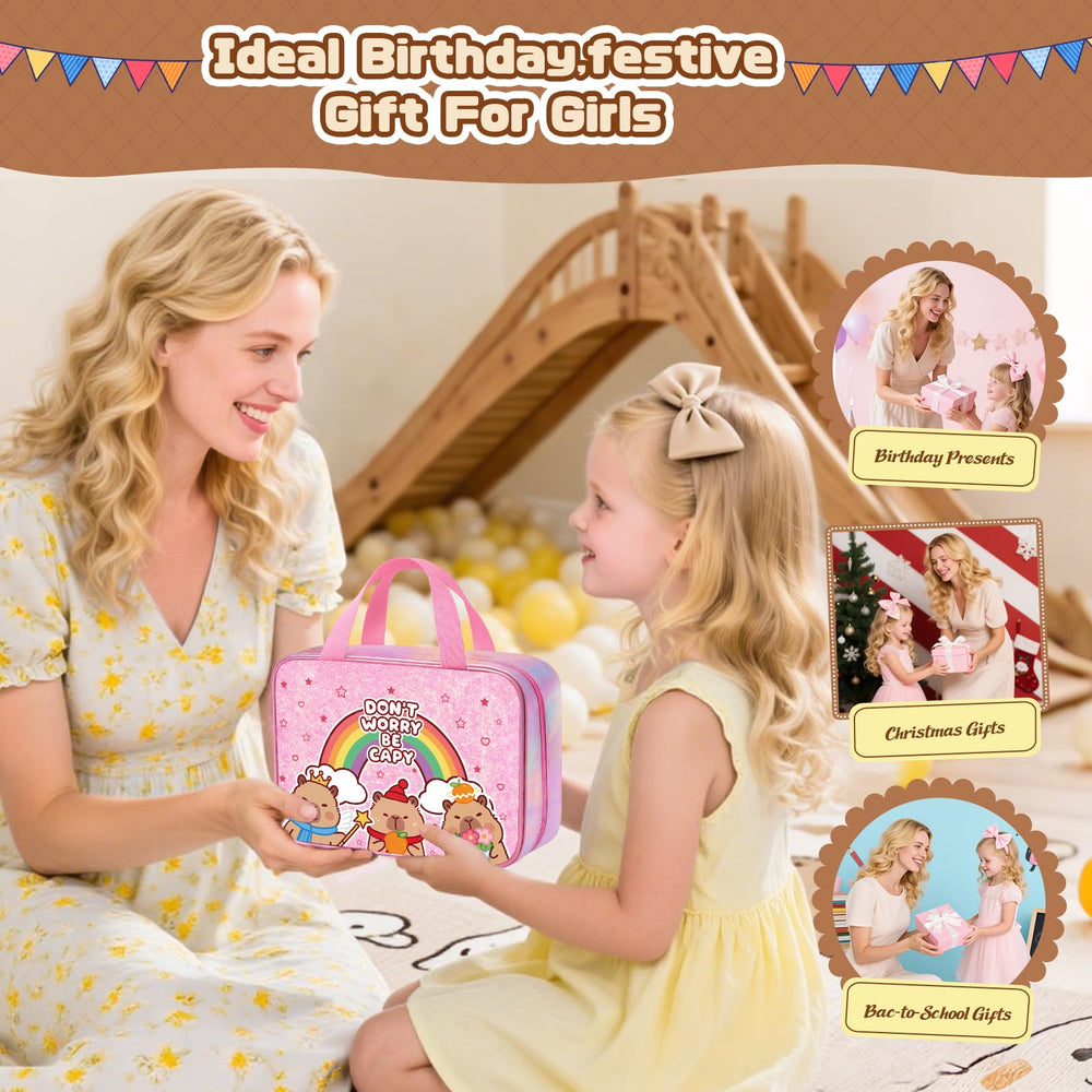 DreamyCandy Capybara stickers and accessories enhance art with playful details