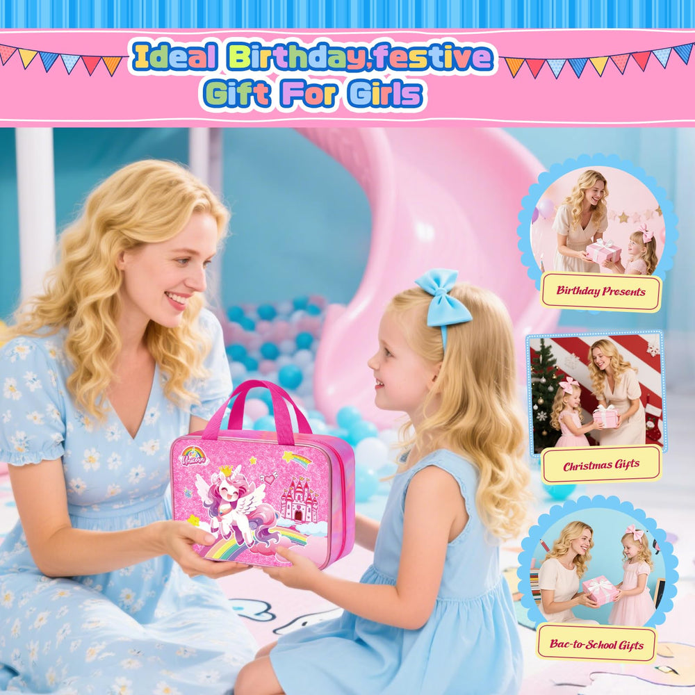 DreamyCandy gift box with art supplies ready to gift.