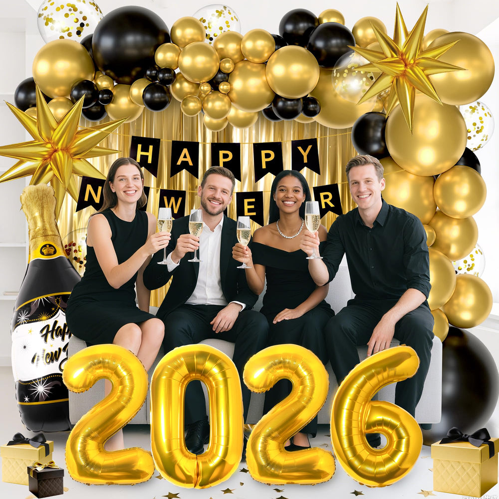 Dreelcny happy new year banner elevates wall decoration.