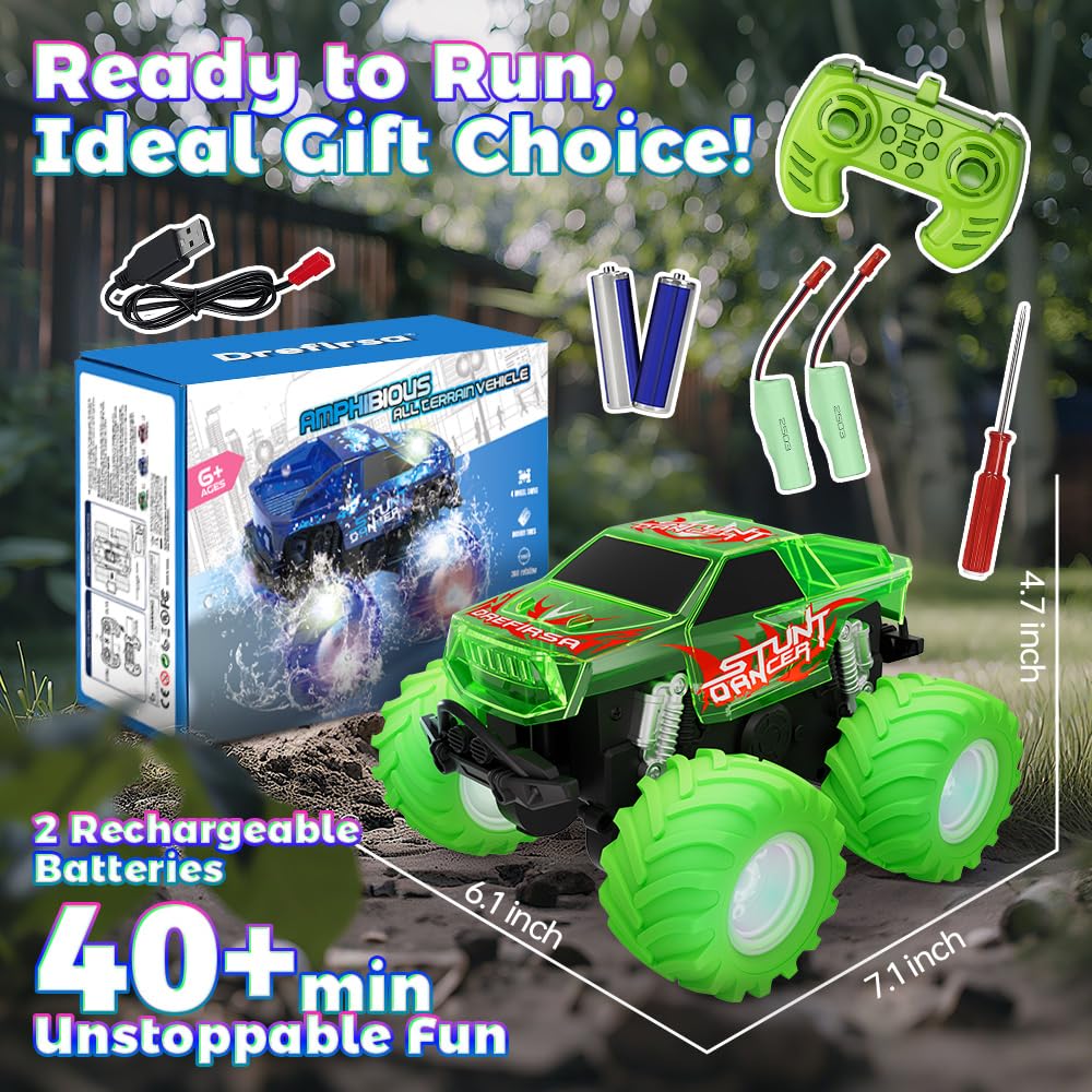 Drefirsa Stunt-ready features support 360-degree spins and wheelies.