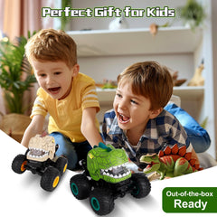 Drefirsa dinosaur monster truck unbox shows complete toy set