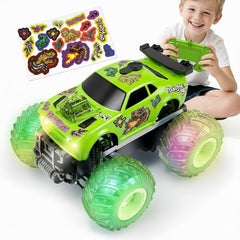 Drefirsa remote control car with dinosaur sticker boosts imaginative outdoor play.