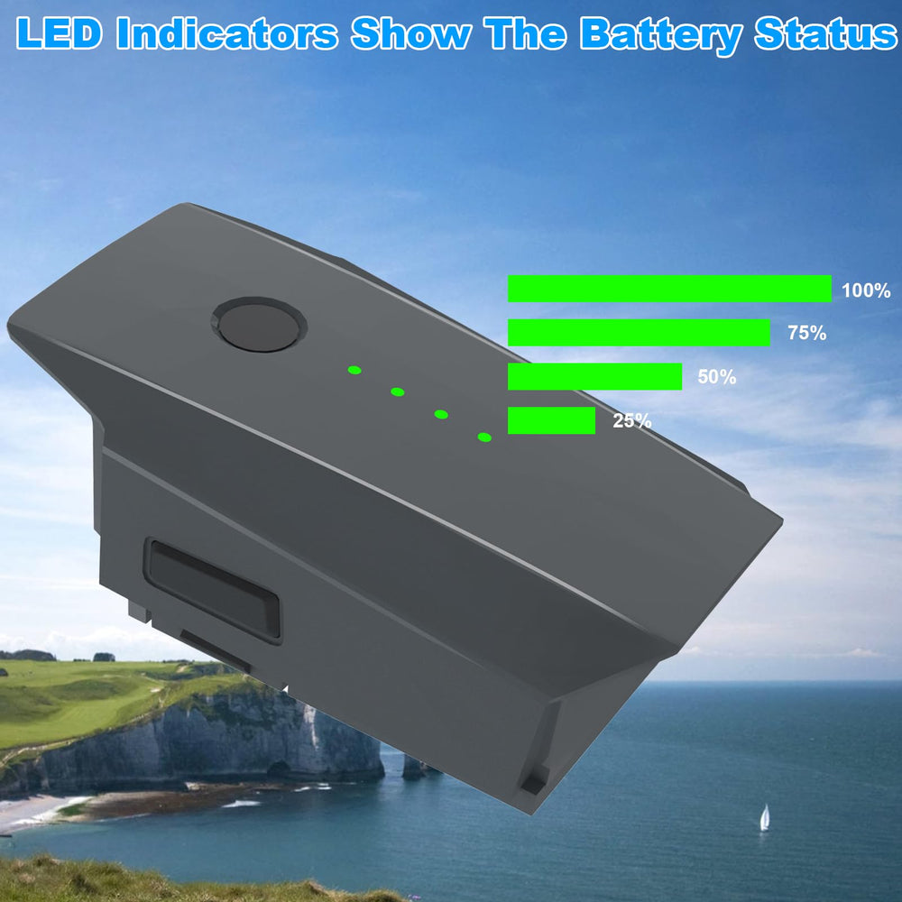 Dregin Mavic Pro Battery 2-pack connectors close-up indicates broad compatibility with DJI models.