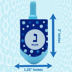 The Dreidel Company extralarge closeup shows vivid hand-painted details for authentic tradition
