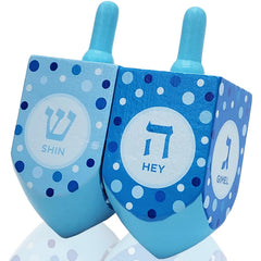 The Dreidel Company extralarge 4-pack in pastel blue and white enhances party decor