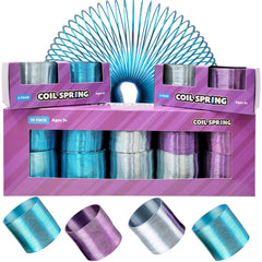 The Dreidel Company purple 60mm coil spring, bright color and tactile bounce for kids