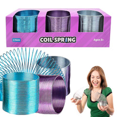The Dreidel Company rainbow 60mm coil spring, ideal as party favors and playful decor