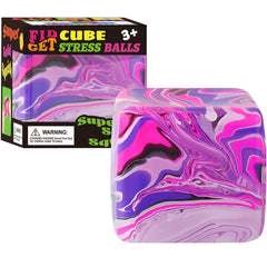 Drephere pink ice cube stress ball, portable and squeezable