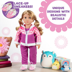 Dress Along Dolly bundle highlights a complete gymnastics set for imaginative play
