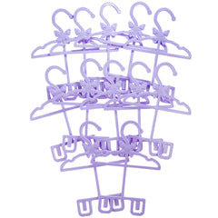 Dress Along Dolly hangers for pants and shirts keep outfits coordinated.