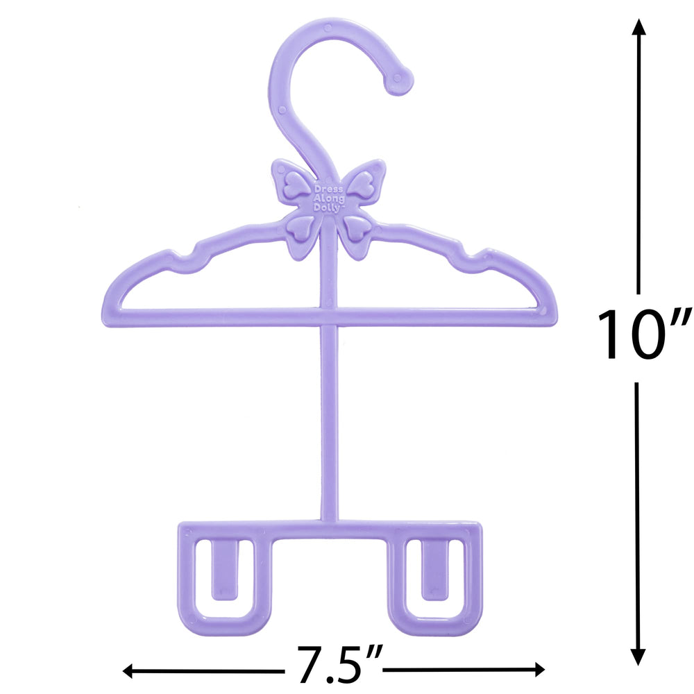 Dress Along Dolly unique top-bottom hanger design saves closet space.