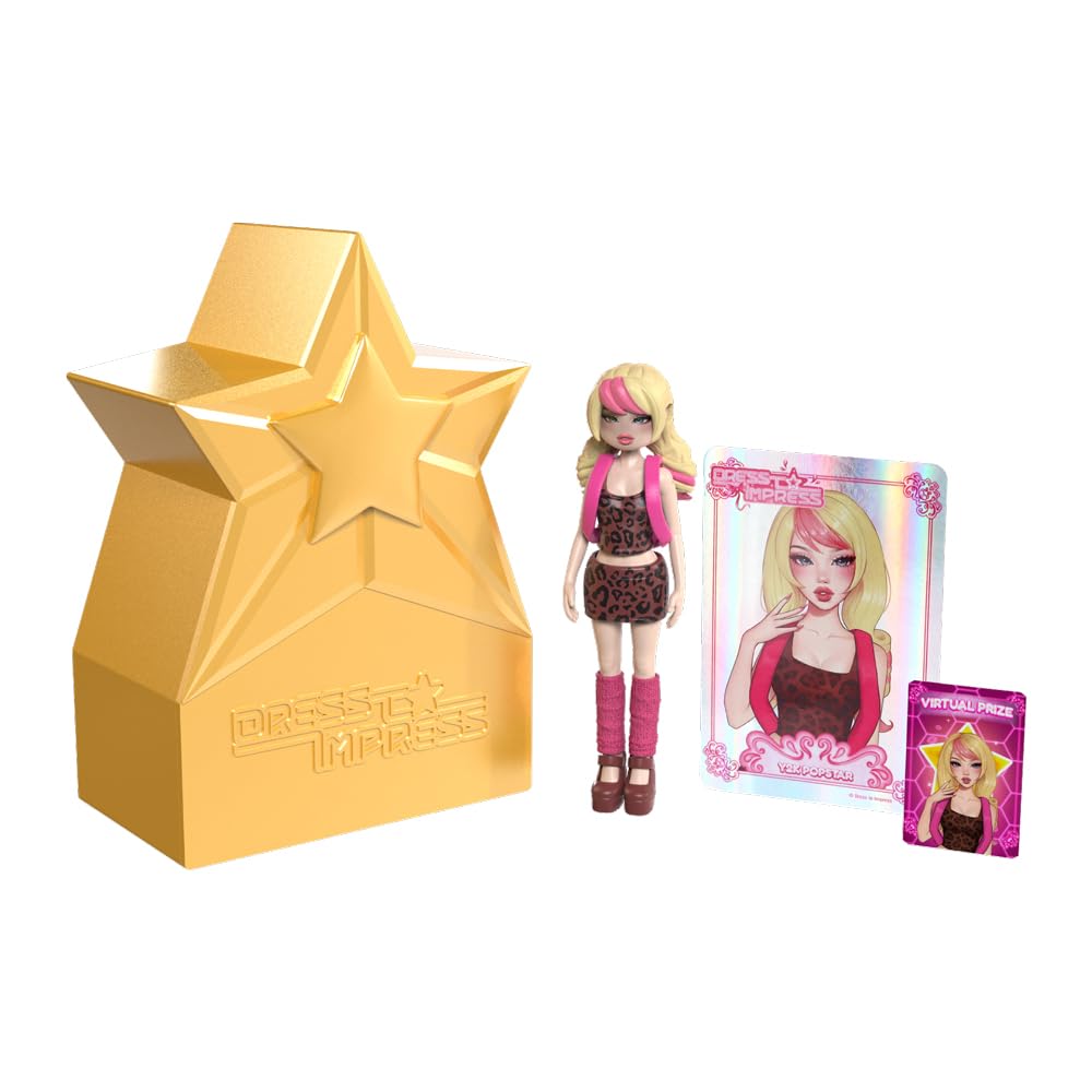 Dress To Impress Mystery Models Dolls Wave 1 Gold sparkling gold display capsule.