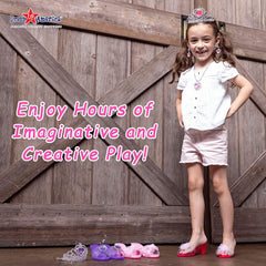 Dress Up America princess storage box keeps accessories organized after pretend play